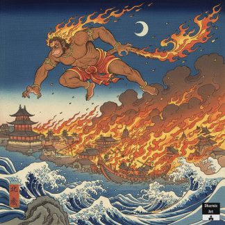 17. Hanuman-4 (8" x 8")