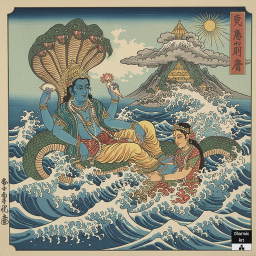 5. God Vishnu (8" x 8")