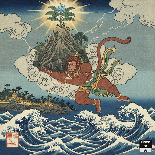 7. Hanuman-1 (8" x 8")