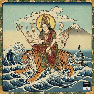 23. Goddess Durga (8" x 8")